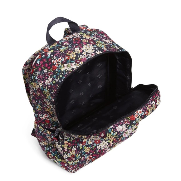 Vera Bradley Medium Backpack Quilted in Signature Cotton in Itsy Ditsy Floral - Picture 2 of 8